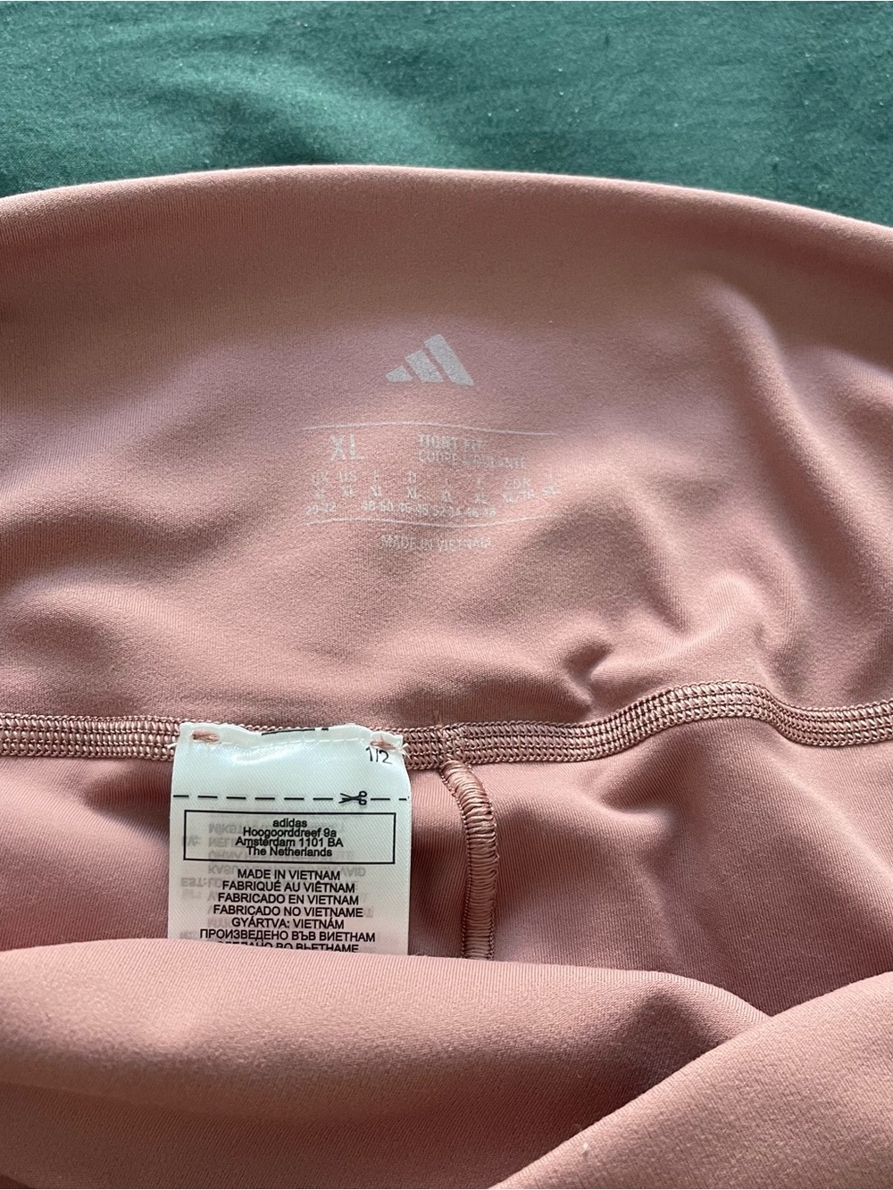pink adidas all me 7/8 length leggings